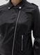 Curvy glossy-effect biker jacket with zip_2