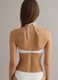 White bandeau bikini top in stretch fabric_3