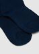 Tripack blue cotton blend long socks for children_2
