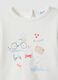 White pure cotton baby top regular fit with designs_2