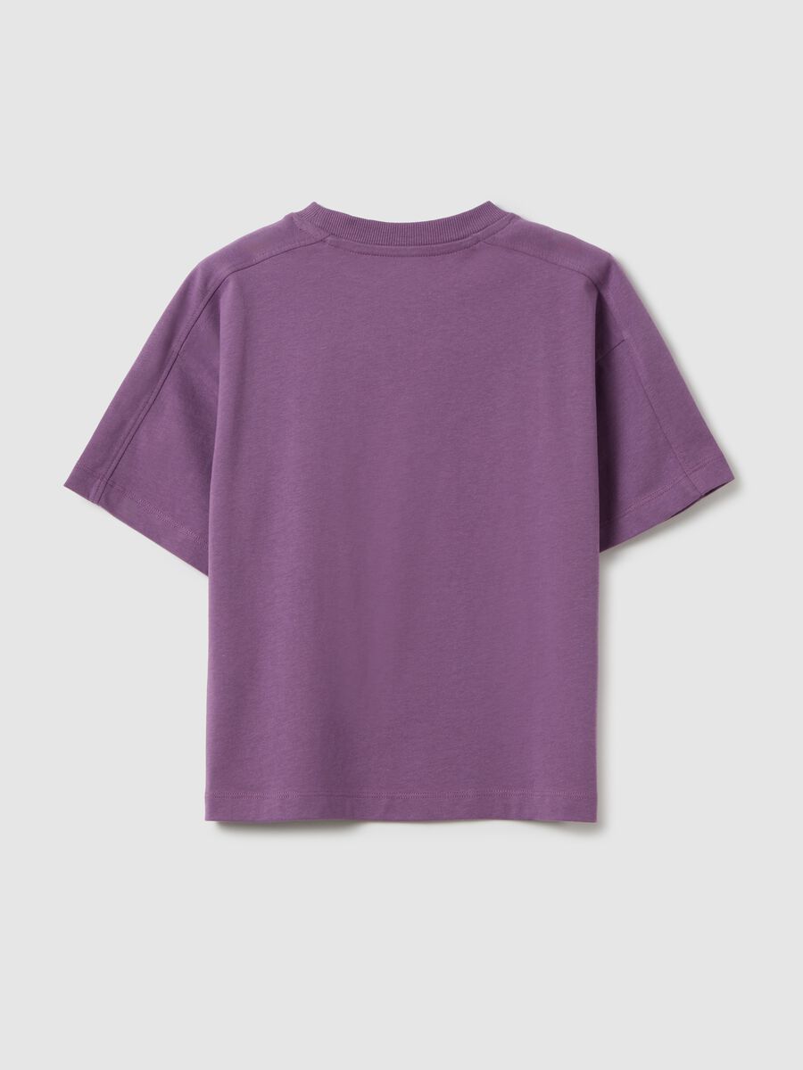 Purple pure cotton T-shirt for children OVS Kids_1