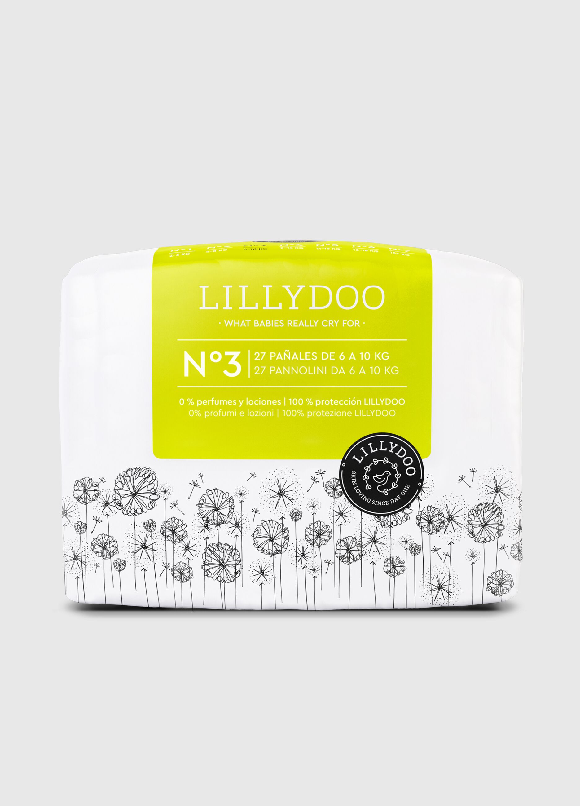 Lillydoo nappies for sensitive skin No. 3 (6-10 kg)