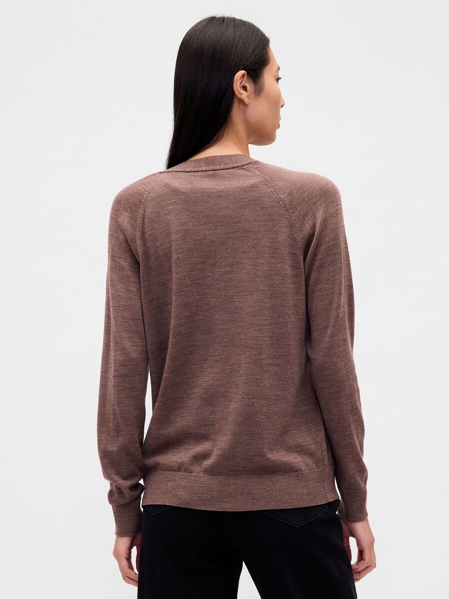 Cardigan marrone in lana_1