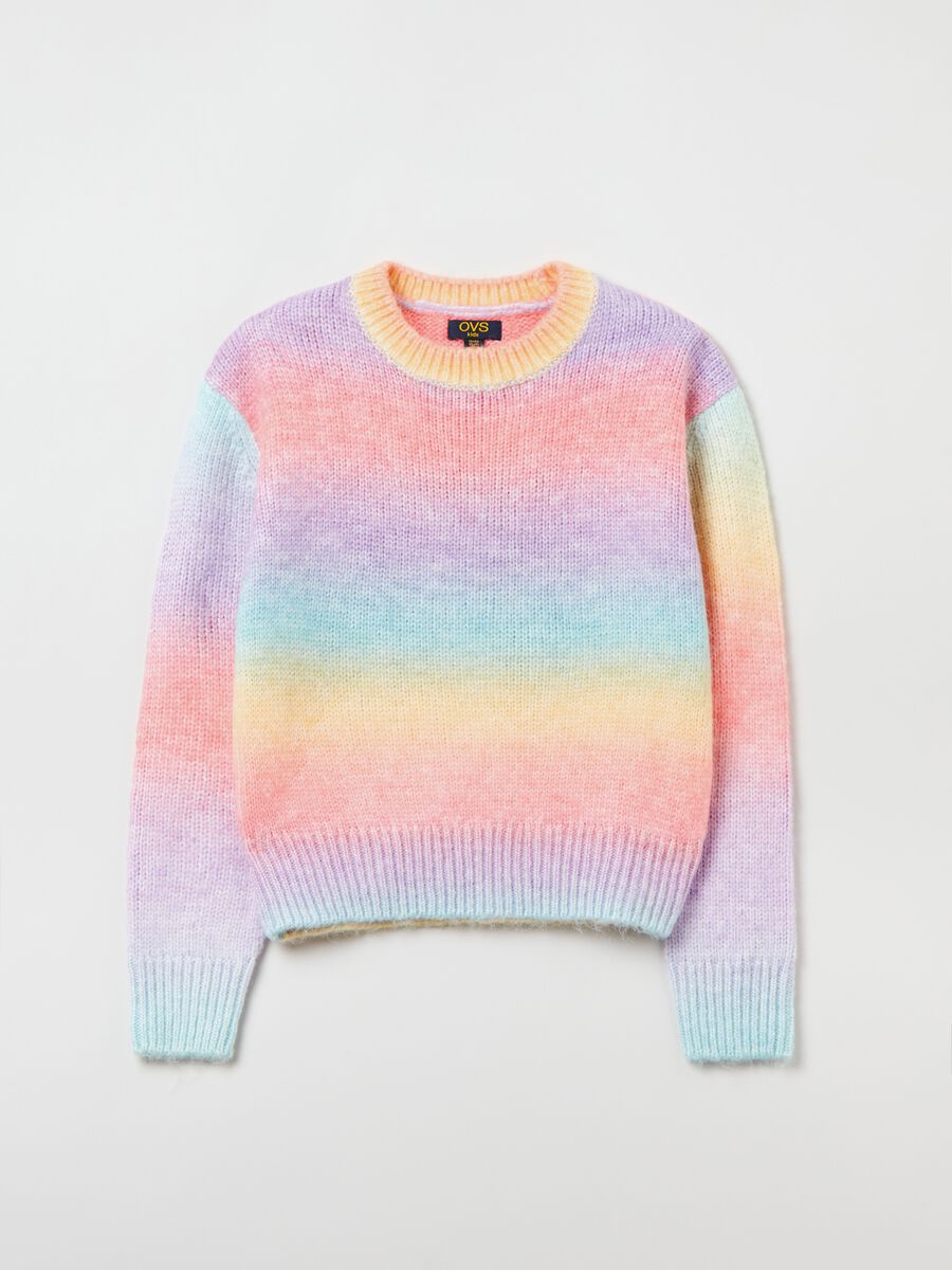 Pullover in maglia degrade_0