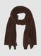 Brown pure cashmere scarf_0