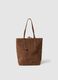 Brown Genuine Leather Handbag_0