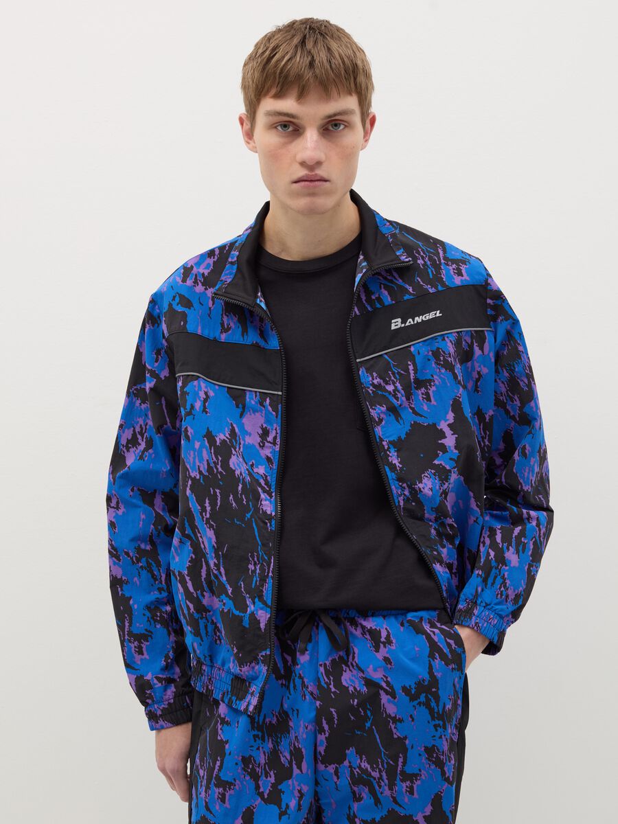 B.ANGEL X THE SEA BEYOND tie-dye full-zip sweatshirt with print_0