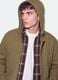 Giacca beige con cappuccio in puro cotone over fit_0