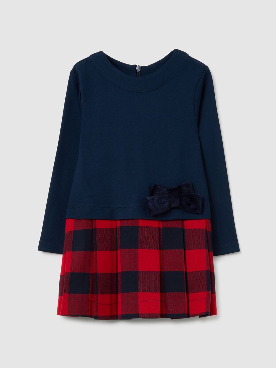 Abito da bambina in misto elasticizzato multicolor regular fit_0