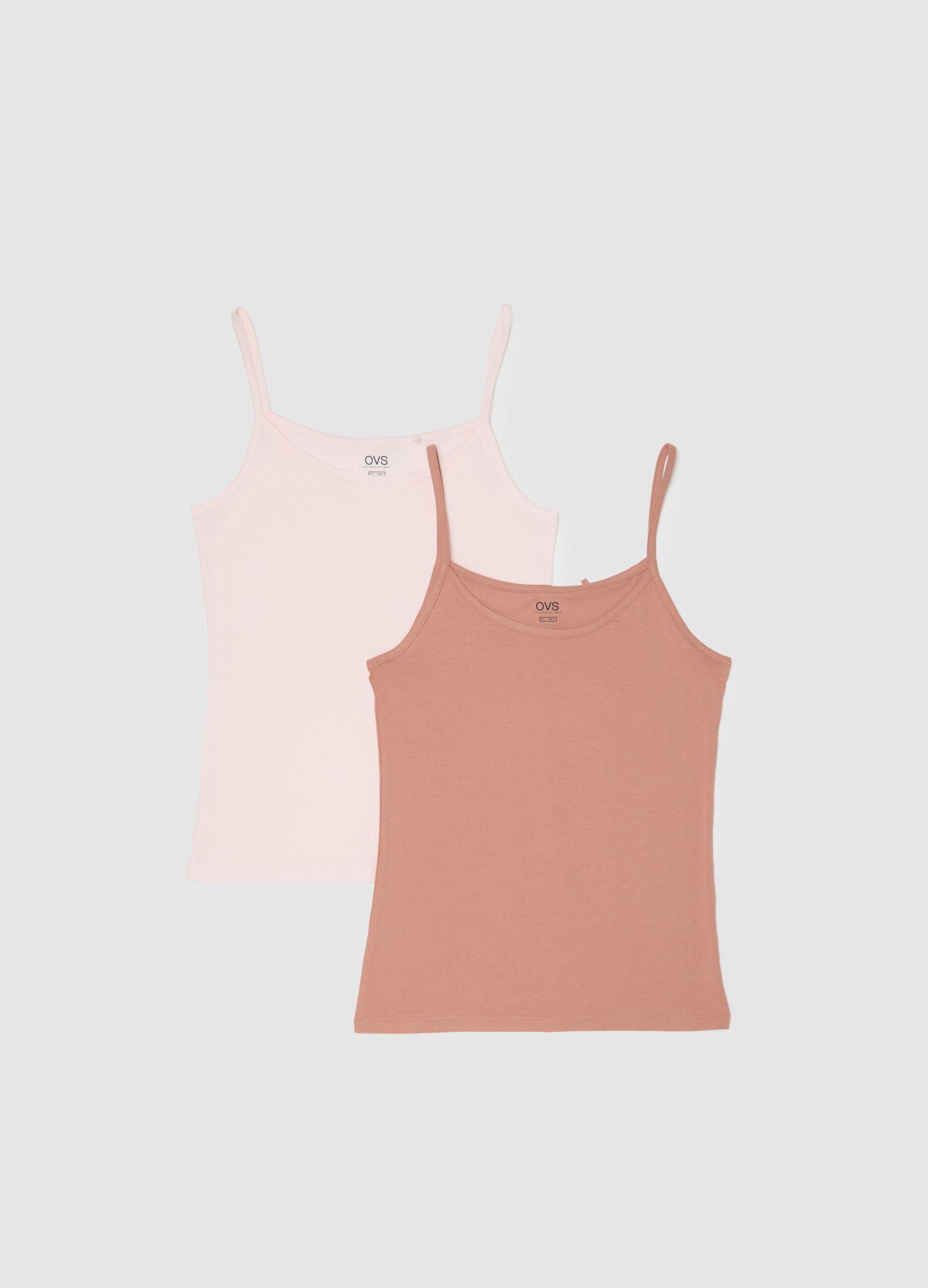 Pink stretch cotton regular fit top