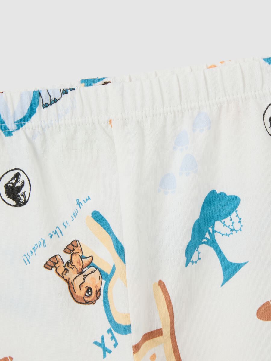 Pigiama da bambino in puro cotone con stampa Jurassic World_2