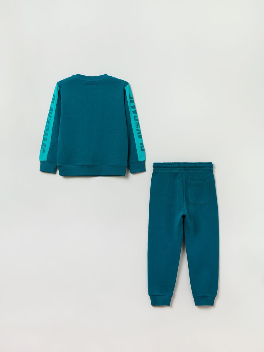 Jogging set in felpa con stampa _1