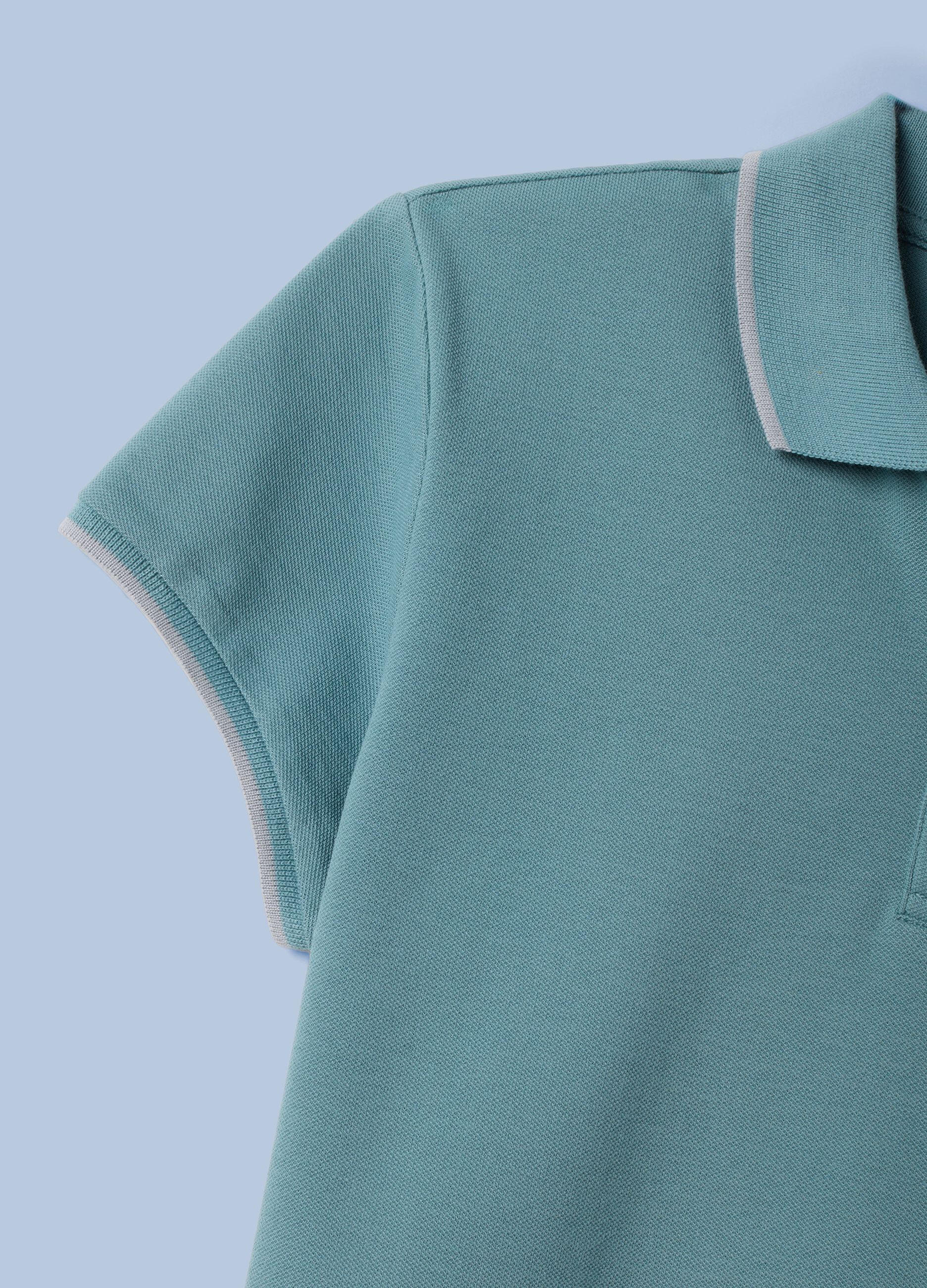 Polo ALTAVIA SAILING verde in cotone elasticizzato