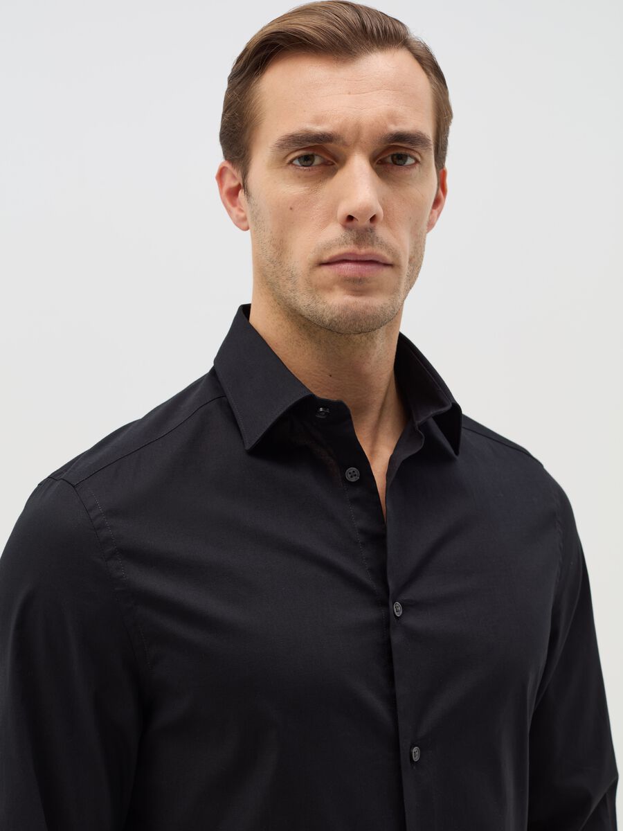 Regular-fit shirt in stretch cotton_1