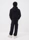 Black pure cotton relaxed cargo joggers for boys_2