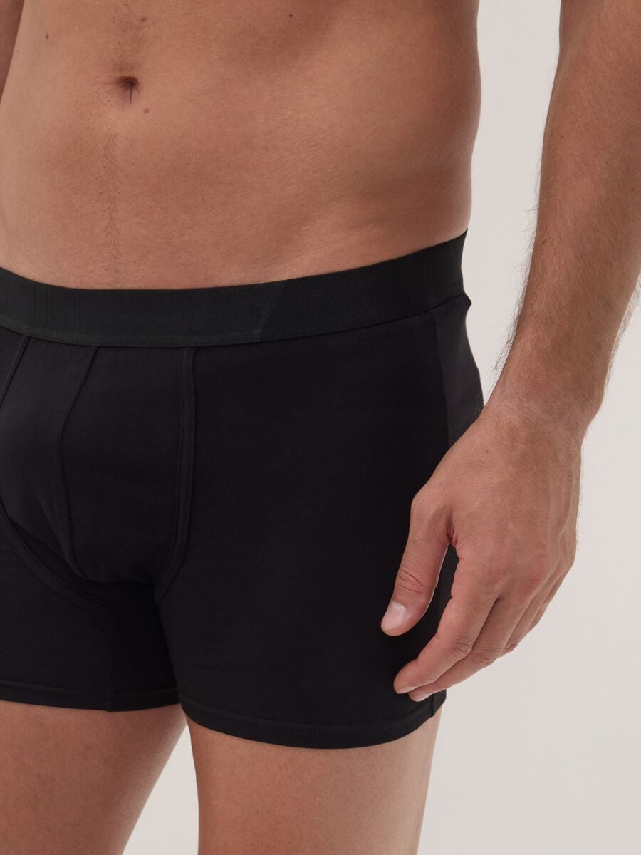 Tripack boxer midi grigi in cotone organico elasticizzato_3