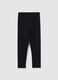 Girls' Black Stretch Cotton Leggings_1
