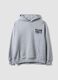Grey cotton-blend hoodie with Knicks print_0
