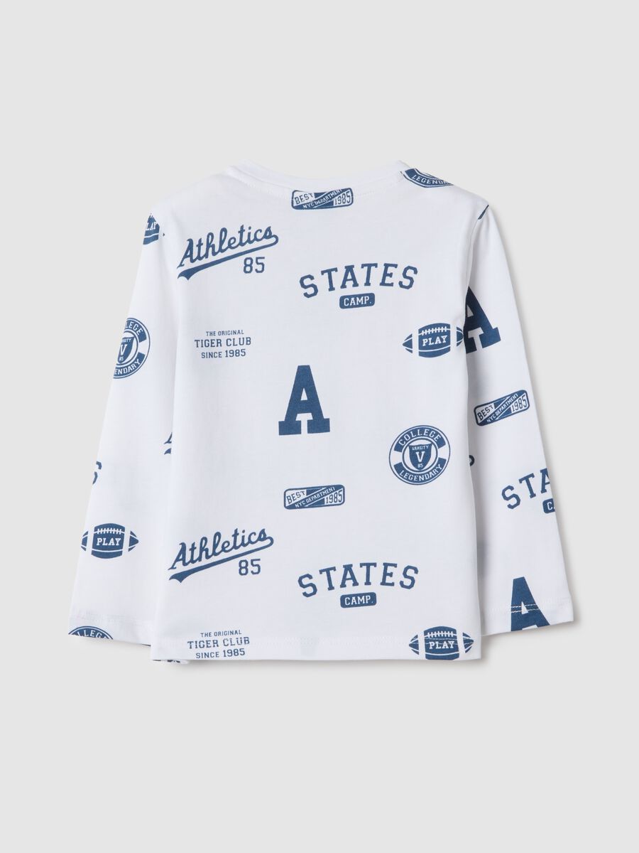 Children's white pure cotton regular fit t-shirt_1