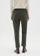 Green Stretch Cotton Regular Fit Trousers_2