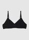 Girls' Black Stretch Cotton Bra_1