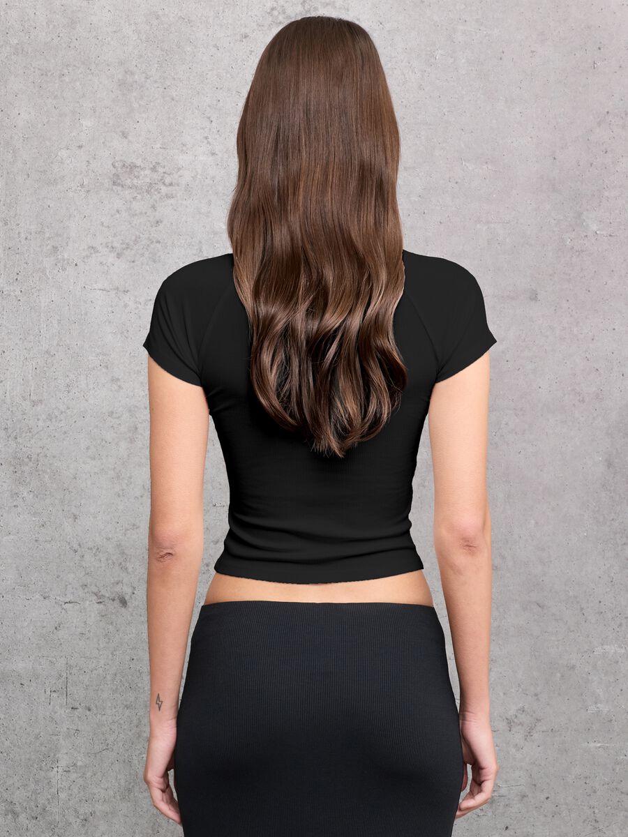 Ribbed Perfect T-shirt Black_1