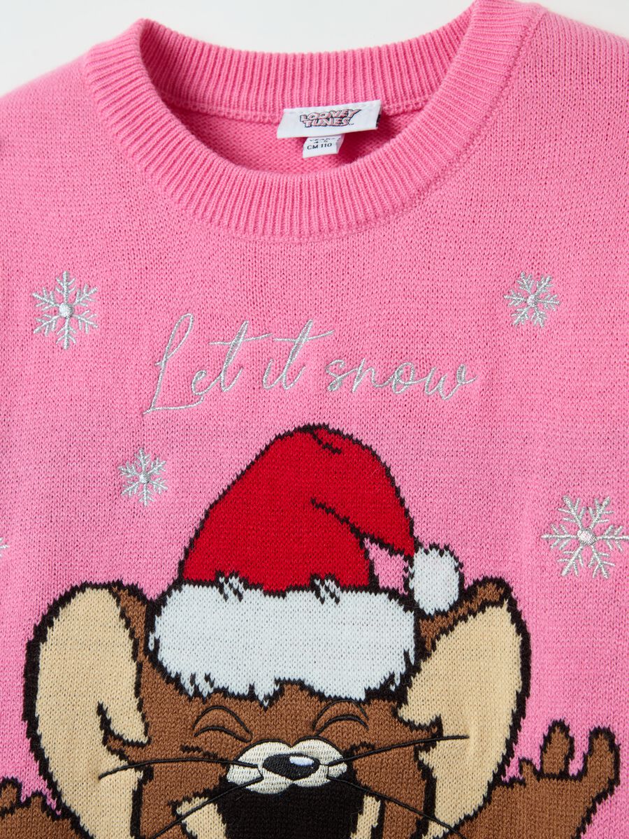 Christmas jumper with Jerry embroidery and lurex_2