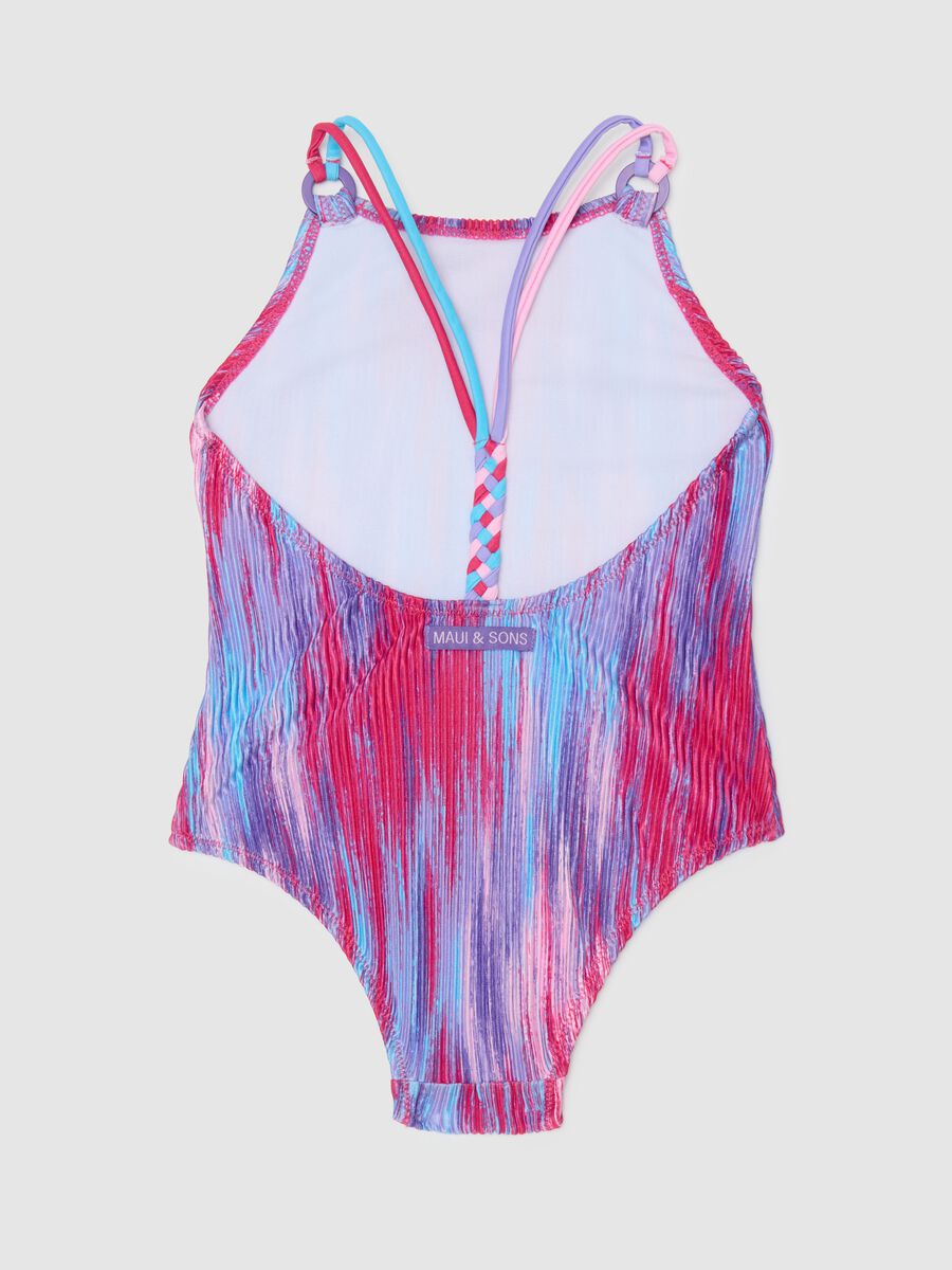 Multicolour Girls' Swimsuit_1