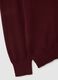 Maglione in pura lana merino rosso regular fit con girocollo_5