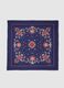 Blue scarf with floral details_2