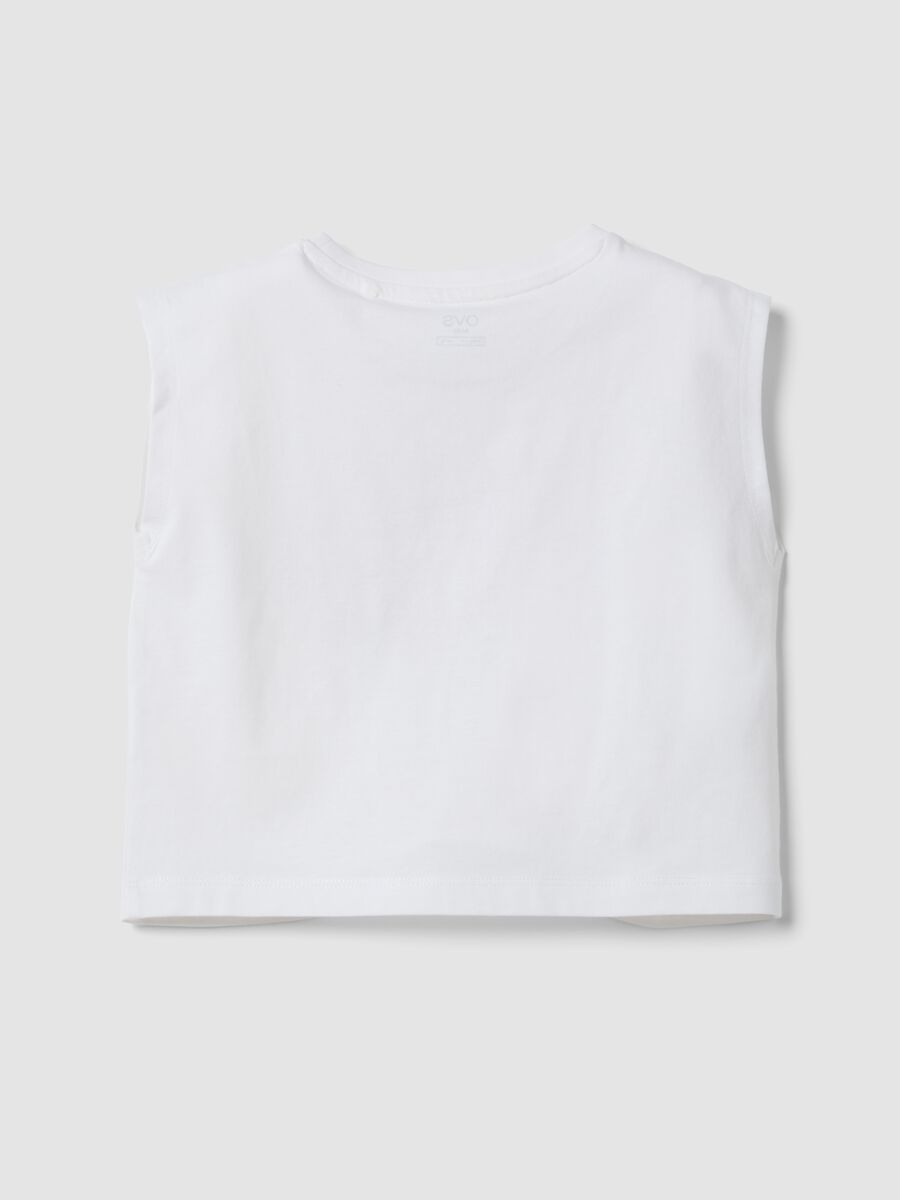 White pure cotton vest top with print_1