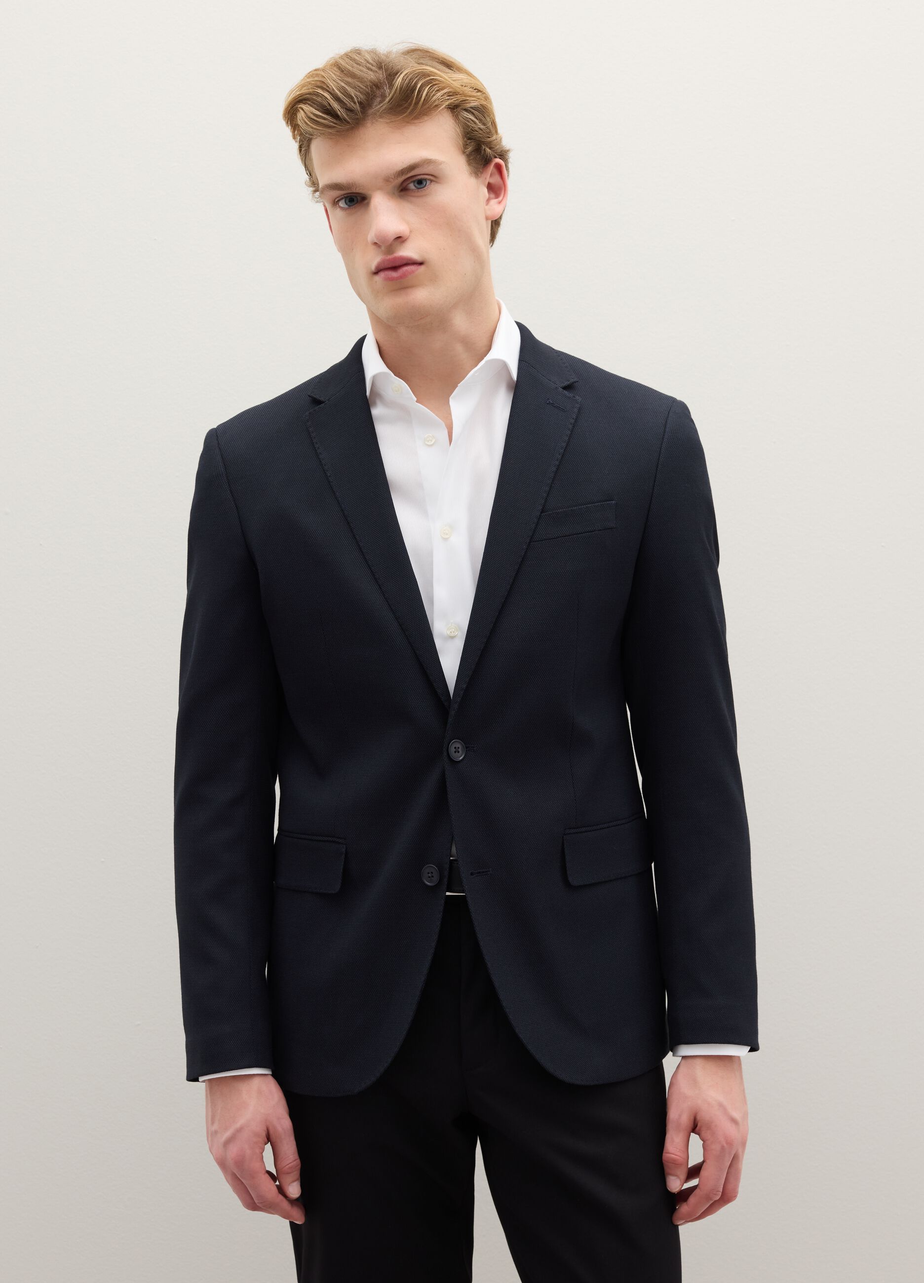 Slim fit blue blazer