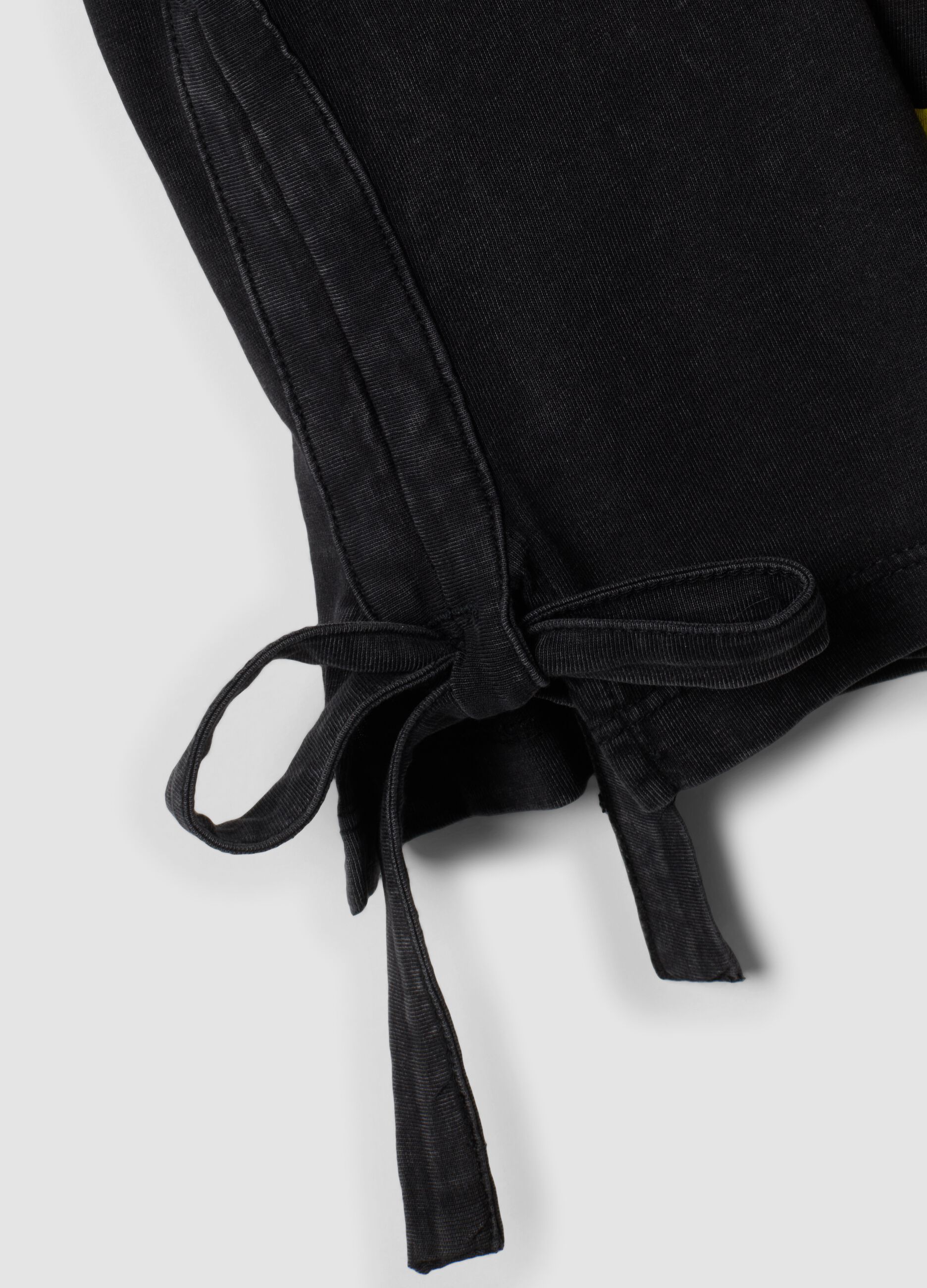 Black pure cotton Nirvana print T-shirt, regular fit