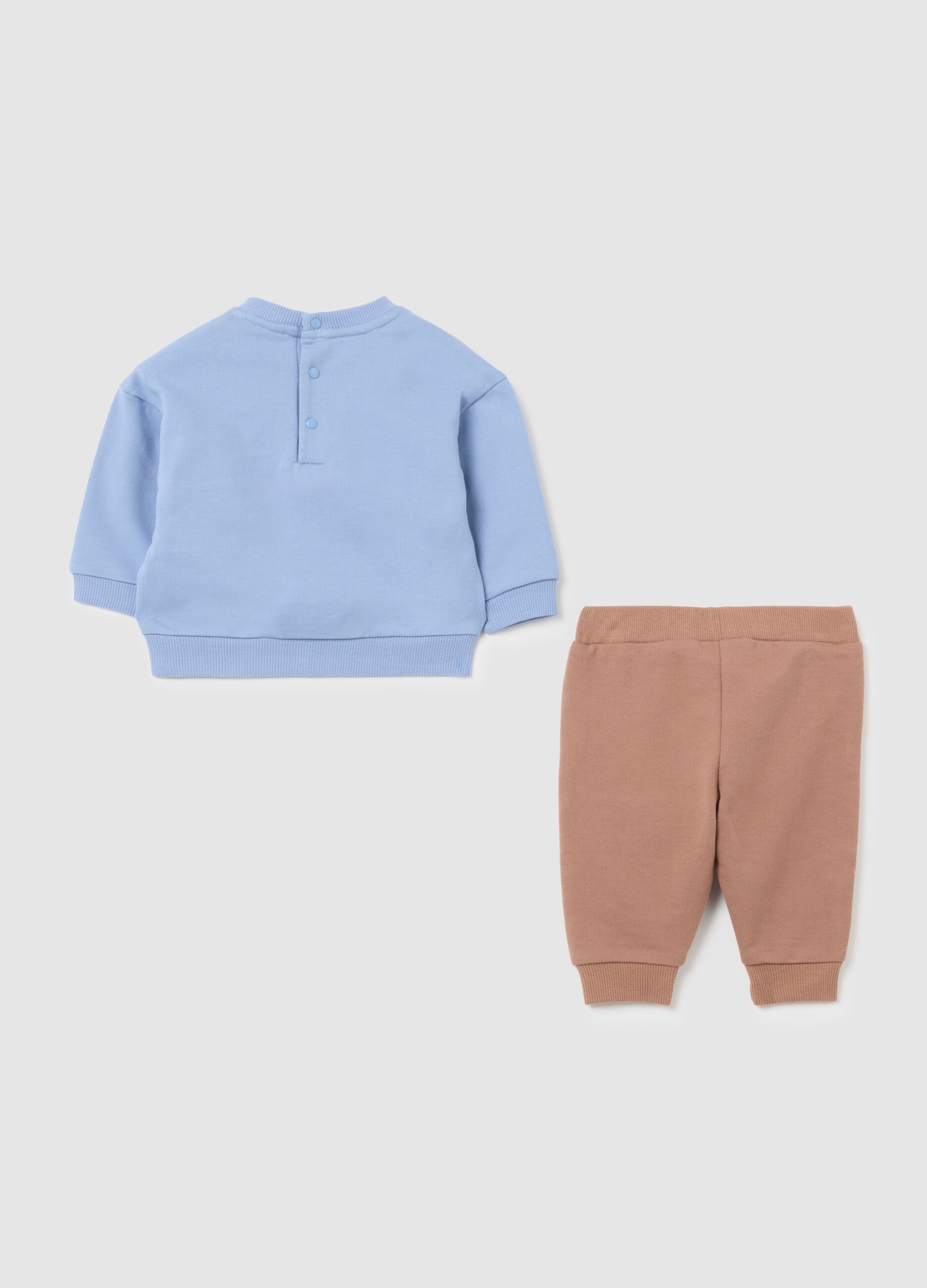 Baby Set in Pure Blue Cotton