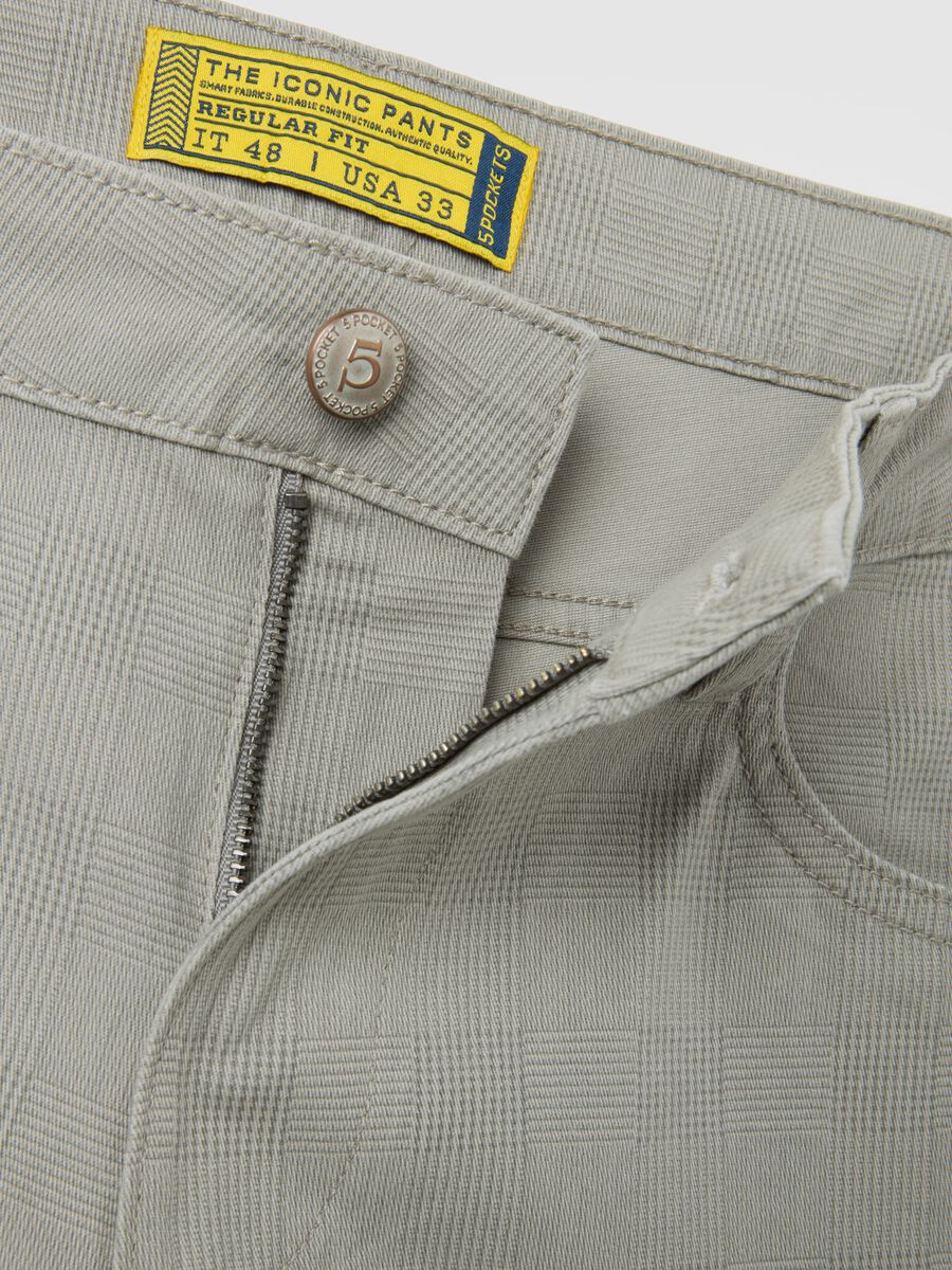 Men's Regular Fit Grey Stretch Cotton Shorts_1