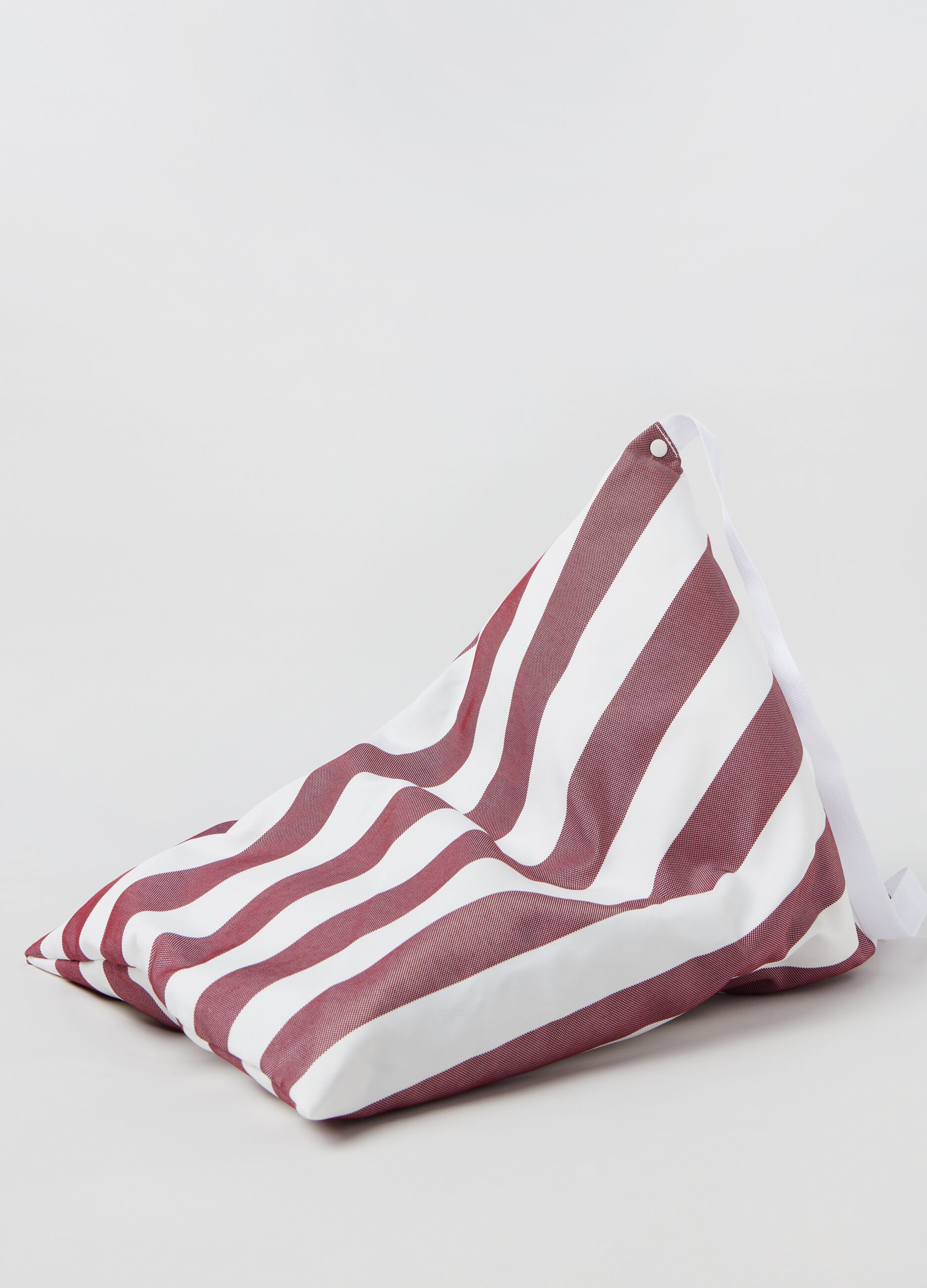 Pillow bag in tela a righe_1