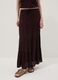 Brown maxi skirt in pure viscose_2