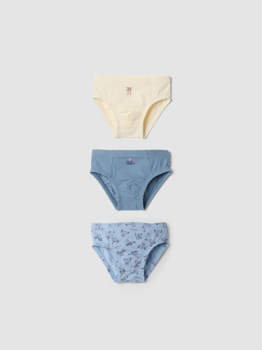 3-pack of organic stretch cotton briefs with bicycle print_0