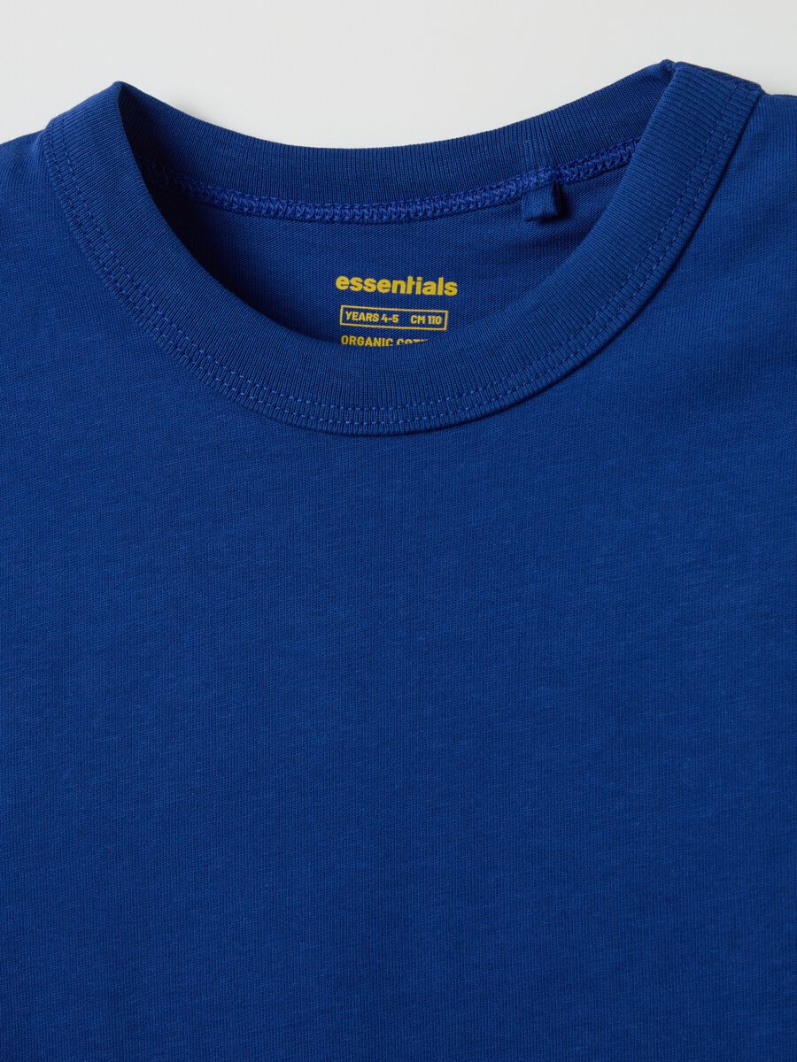 Solid colour T-shirt in organic cotton_2