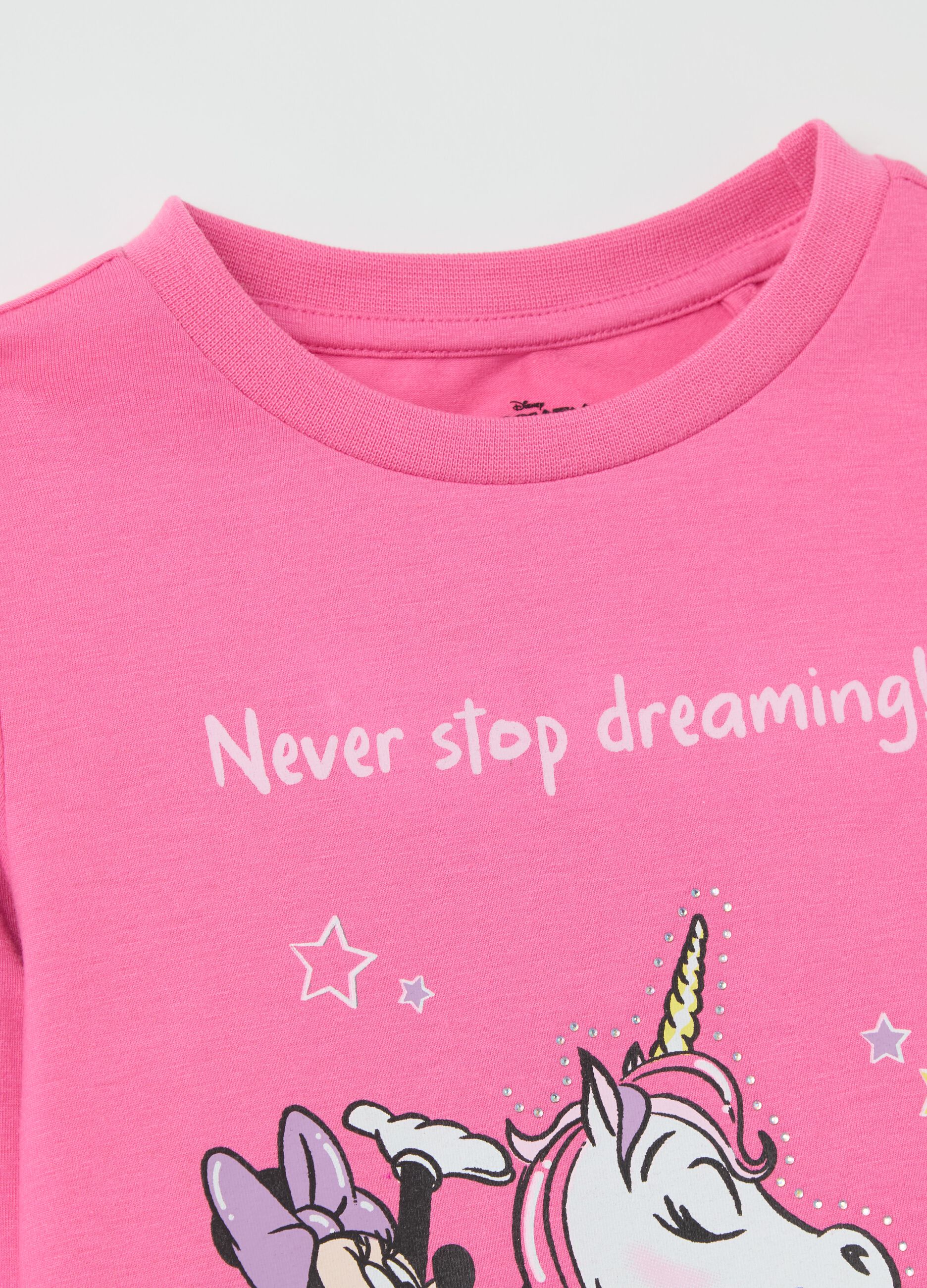 Long-sleeved T-shirt with Minnie Mouse print