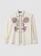 White cotton-linen blend shirt with floral embroidery_1