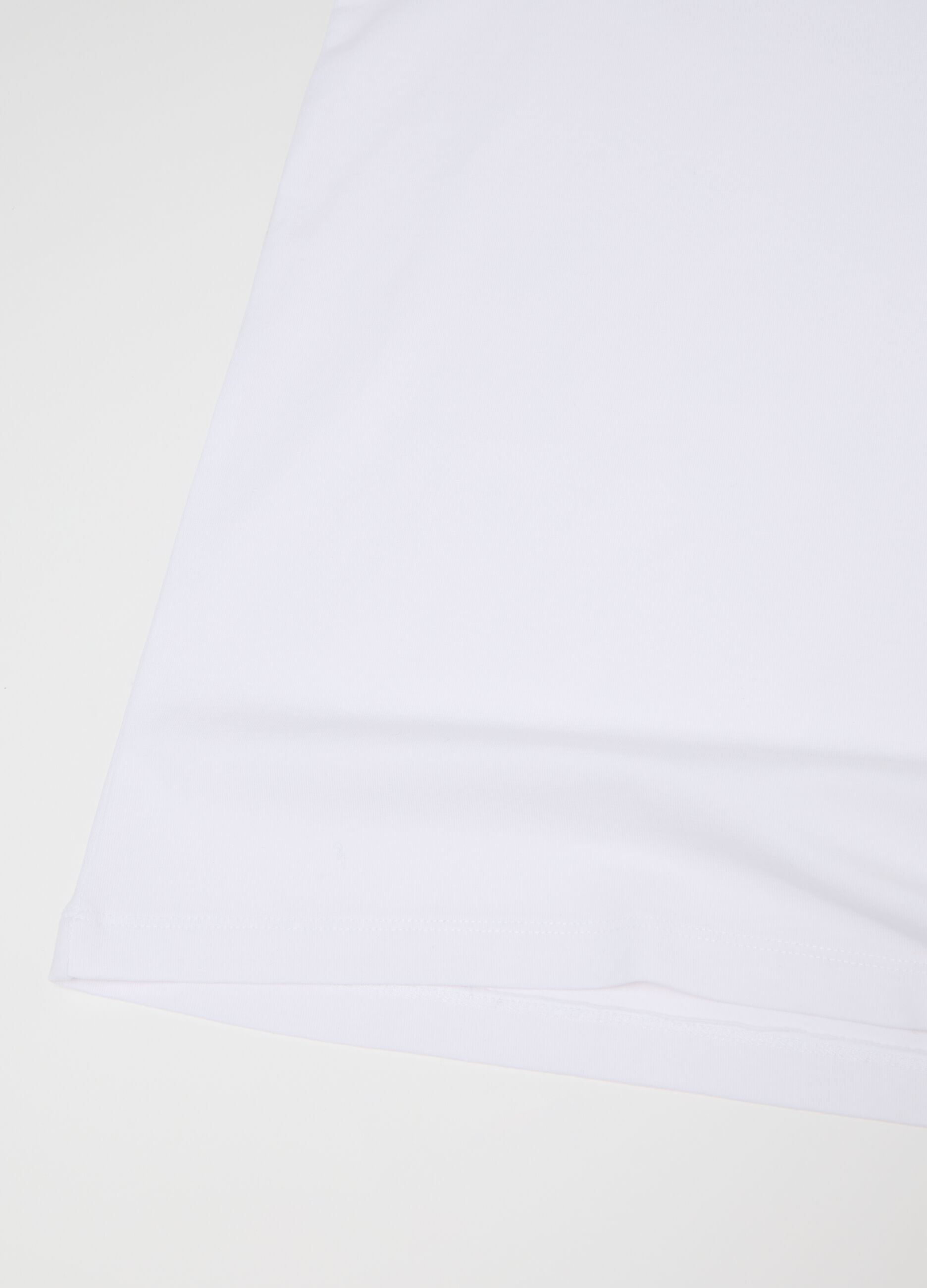 Children's white stretch cotton vests regular fit