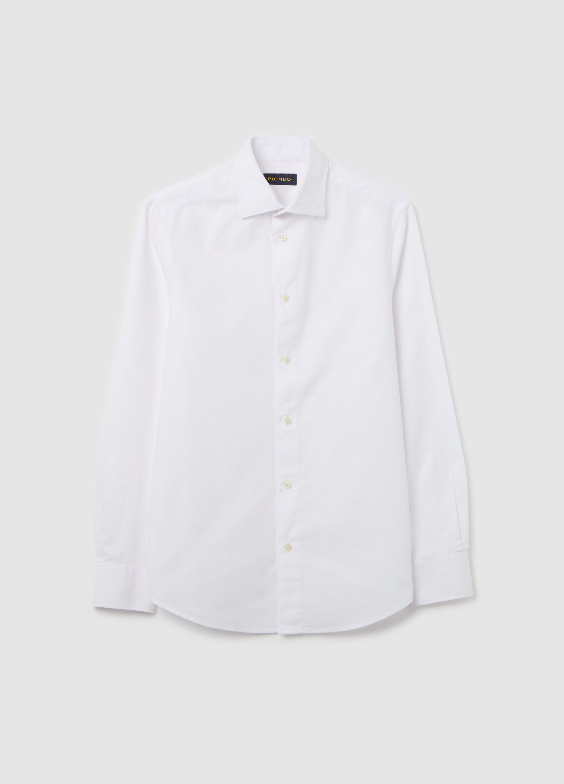 Camicia in cotone oxford tinta unita