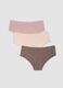 Tripack di slip hipster multicolor in cotone organico elasticizzato_0