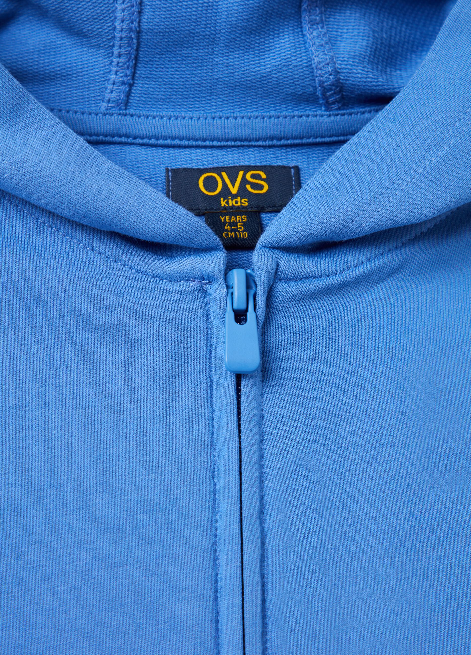 Full-zip in French Terry con cappuccio_2