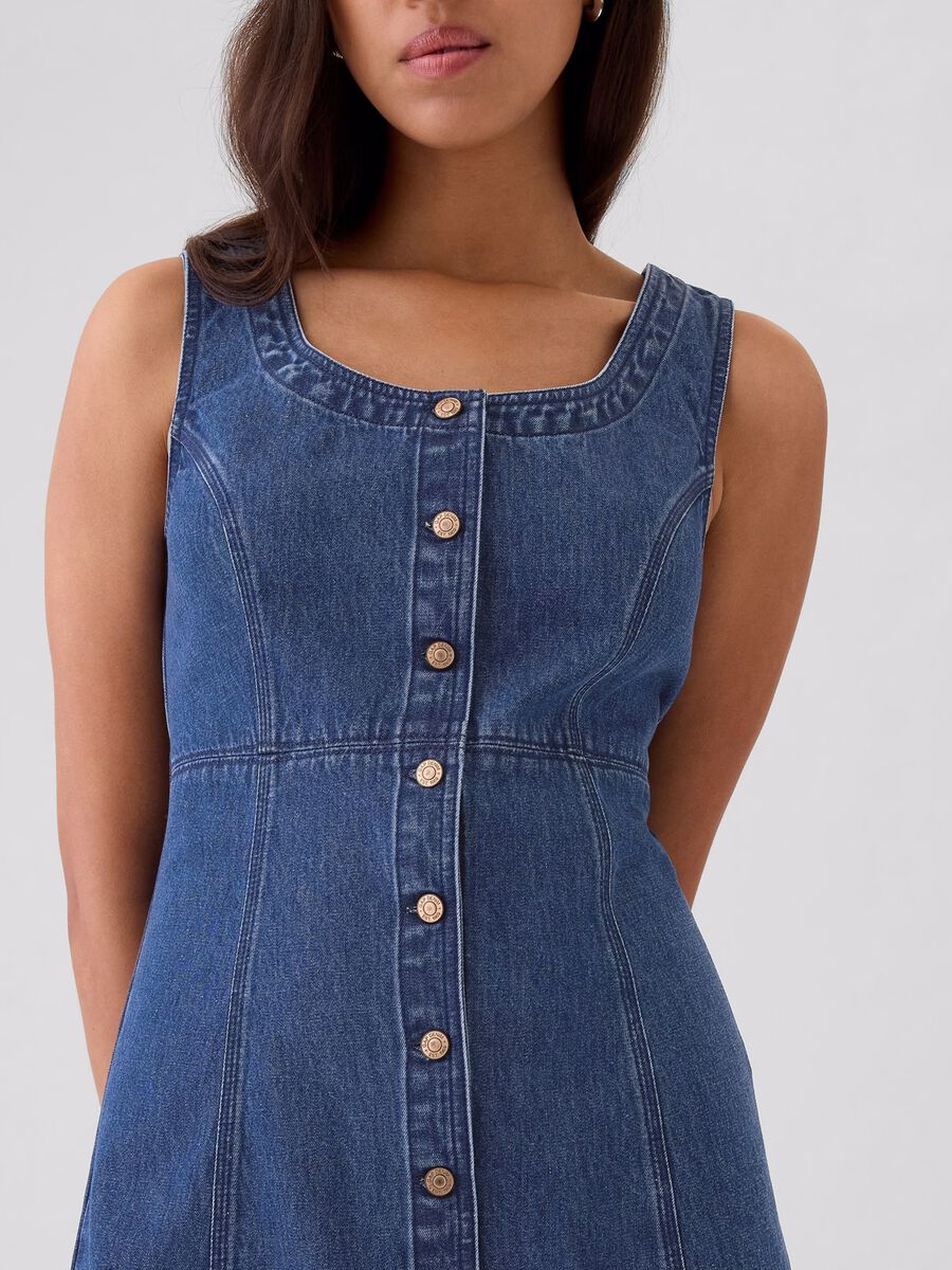 Short dress in denim_2