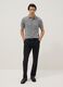 Pantaloni chino in cotone elasticizzato nero slim fit_0