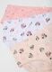 Girl's multicolour regular fit cotton briefs multipack set_3
