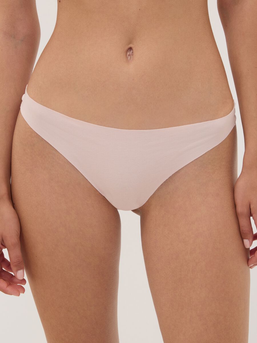 Pink Brazilian briefs in stretch organic cotton_1