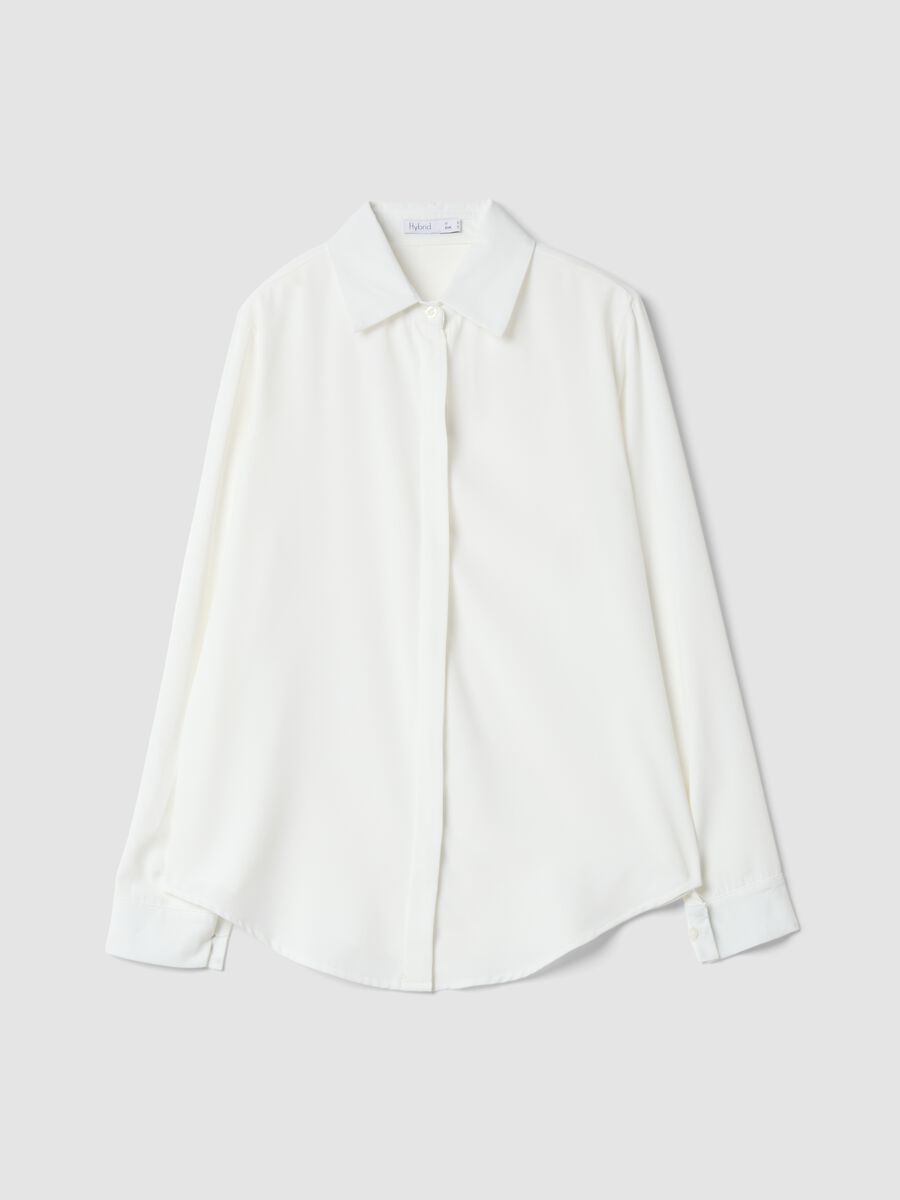 Camicia bianca regular fit con colletto classico_4